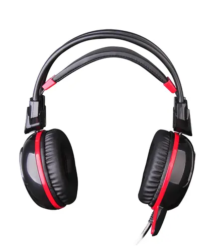 Геймърски слушалки A4TECH, Bloody G300, Микрофон, черно с червено - image 1