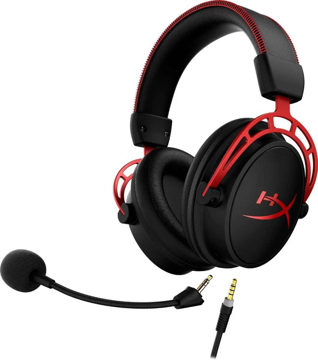 Căști gaming HyperX Cloud Alpha, Negru/Roșu - image 1