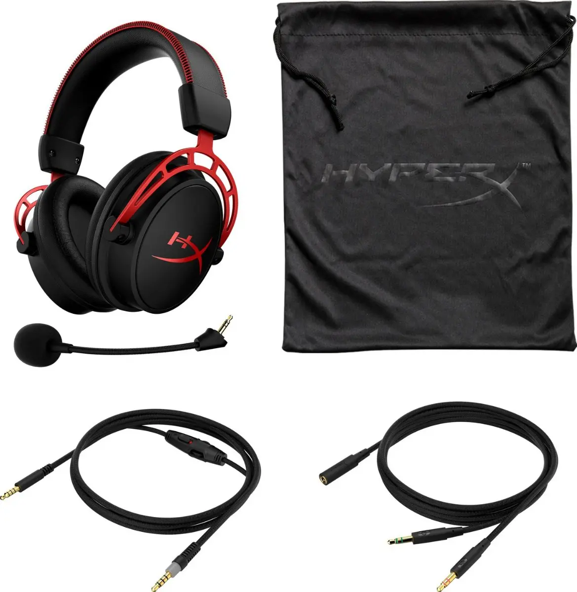 Căști gaming HyperX Cloud Alpha, Negru/Roșu - image 2