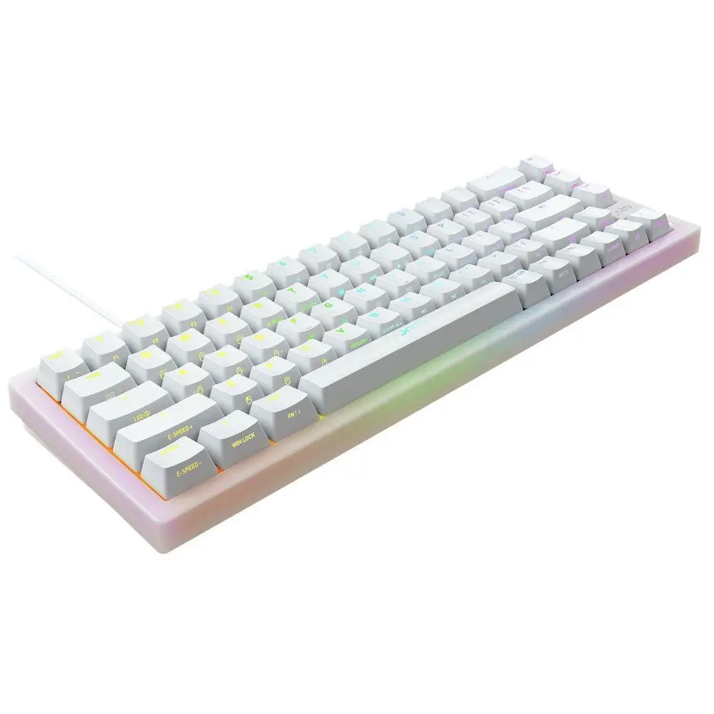 Геймърскa механична клавиатура XTRFY K5 Transperant White, 65% Hotswap RGB US Layout Kailh Red - image 2