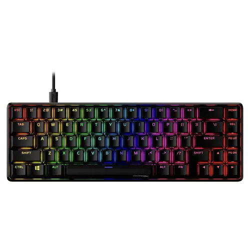 Μηχανικό gaming πληκτρολόγιο HyperX Alloy Origins 65, HyperX Aqua switches, Μαύρο - 1