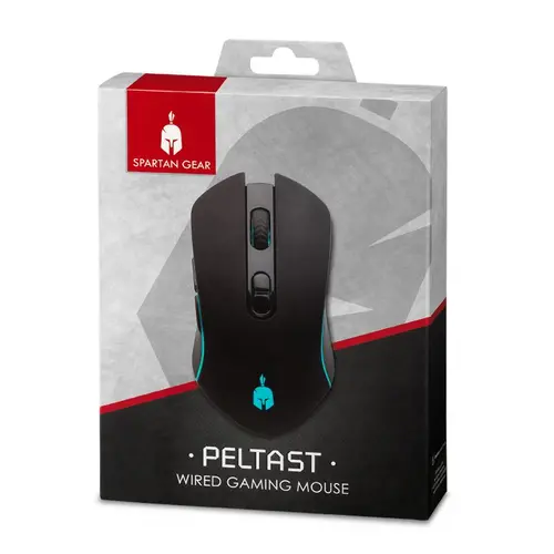 Геймърска мишка Spartan Gear Peltast, черен - image 1