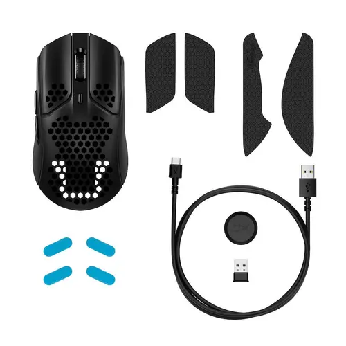 Геймърска мишка HyperX Pulsefire Haste, Wireless, RGB, USB, Черен Червен - image 7