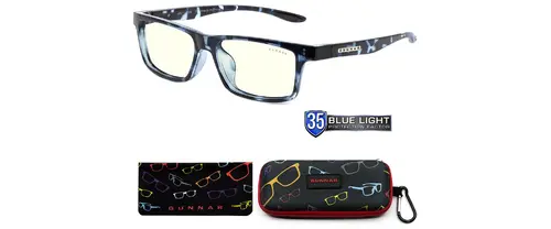Детски компютърни очила GUNNAR Cruz Kids Large, Clear Natural, Син - image 3