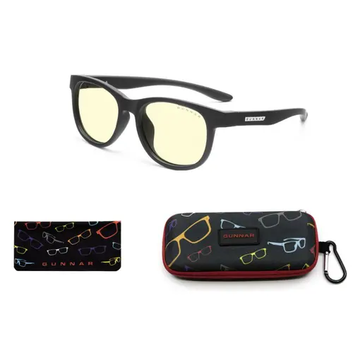 Детски компютърни очила GUNNAR Rush Kids Small, Amber Natural, Черен - image 3