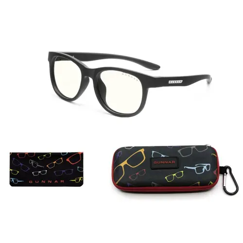 Детски компютърни очила GUNNAR Rush Kids Small, Clear Natural, Черен - image 3