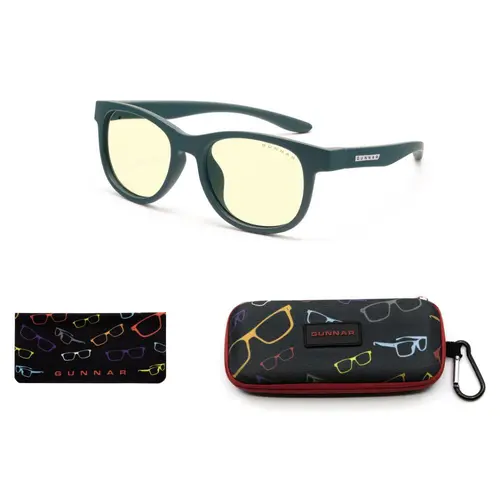 Детски компютърни очила GUNNAR Rush Kids Small, Amber Natural, Зелен - image 3