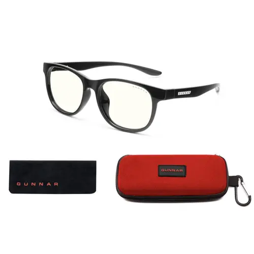 Детски компютърни очила GUNNAR Rush Kids Large, Clear Natural, Черен - image 3