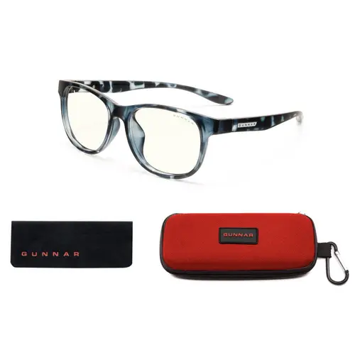 Детски компютърни очила GUNNAR Rush Kids Large, Clear Natural, Син - image 3