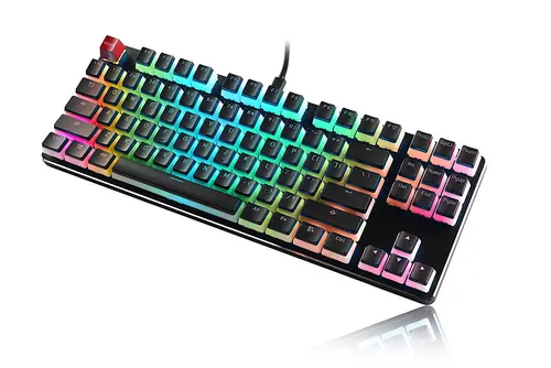 Капачки за механична клавиатура Glorious Aura Keycaps Black US-Layout - image 2
