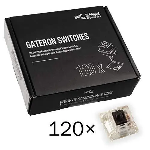 Switch-uri pentru tastatură mecanică Glorious Gateron Black 120 bucăți - image 1