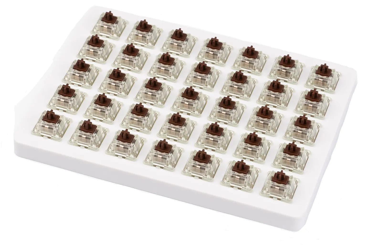 Switch-uri pentru tastatură mecanică Keychron Cherry MX, Brown, RGB, Switch Set 35 bucăți