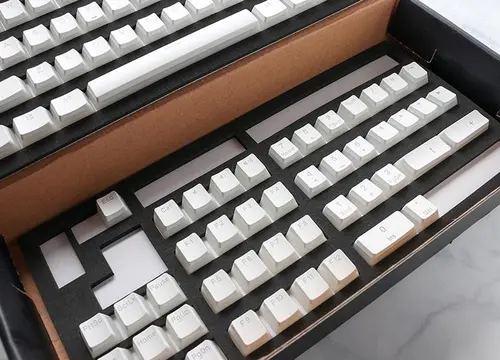 Капачки за механична клавиатура Ducky Pudding White 108-Keycap Set PBT Double-Shot US Layout - image 2