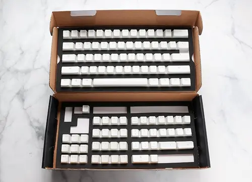 Капачки за механична клавиатура Ducky Pudding White 108-Keycap Set PBT Double-Shot US Layout - image 4