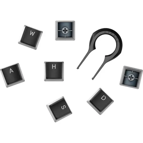 Капачки за механична клавиатура HyperX Pudding Double Shot PBT Keycap Set upgrade kit, Черни - image 1