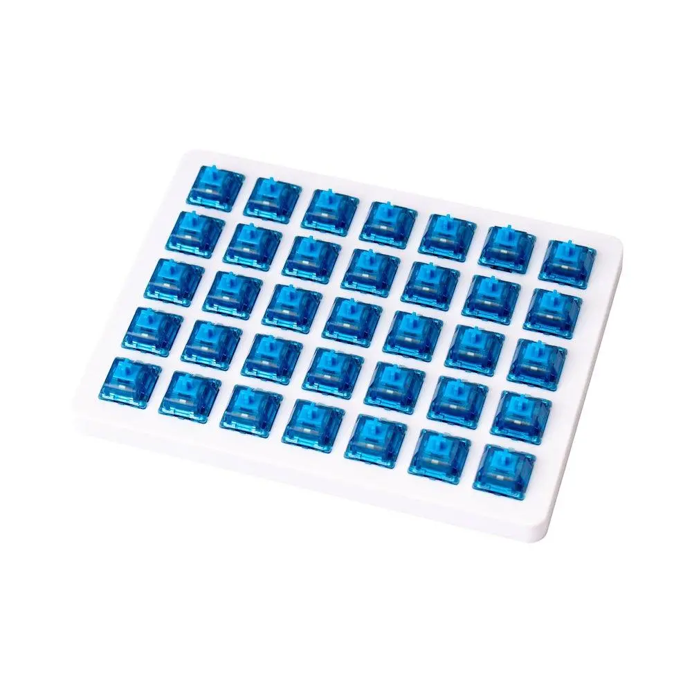 Switch-uri pentru tastatură mecanică Keychron Gateron Ink V2 Blue Switch, Set 35 bucăți