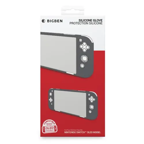 Husă de protecție din silicon Big Ben Silicon Glove, gri (Nintendo Switch OLED) - 2