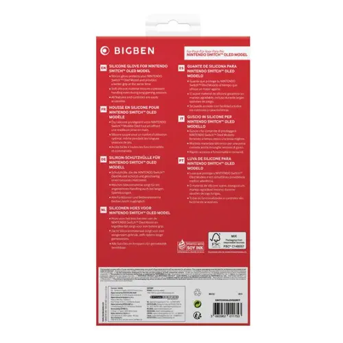 Σιλικονούχα προστατευτική θήκη Big Ben Silicon Glove, γκρι (Nintendo Switch OLED) - 3