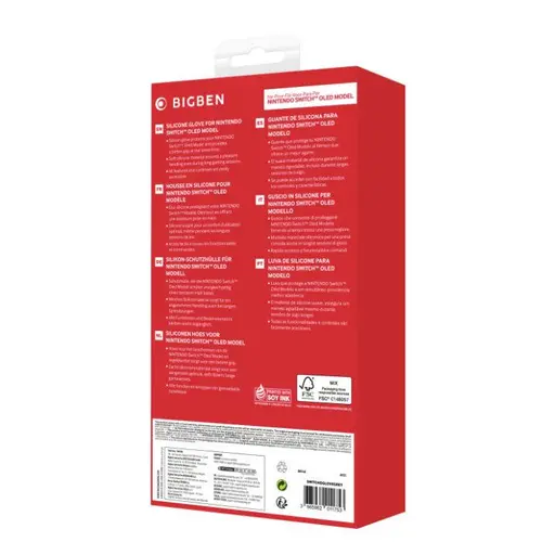 Husă de protecție din silicon Big Ben Silicon Glove, gri (Nintendo Switch OLED) - 4