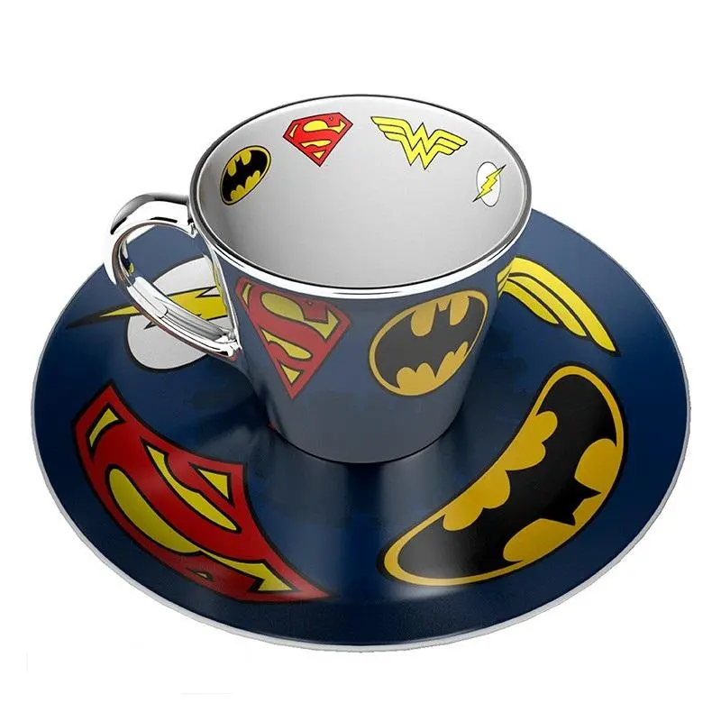 Set ABYSTYLE DC COMICS Mirror mug & plate set Logo, Cană, Suport cu embleme