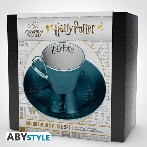 Комплект ABYSTYLE HARRY POTTER Mirror mug & plate set Patronus, Чаша, Подложка - image 1