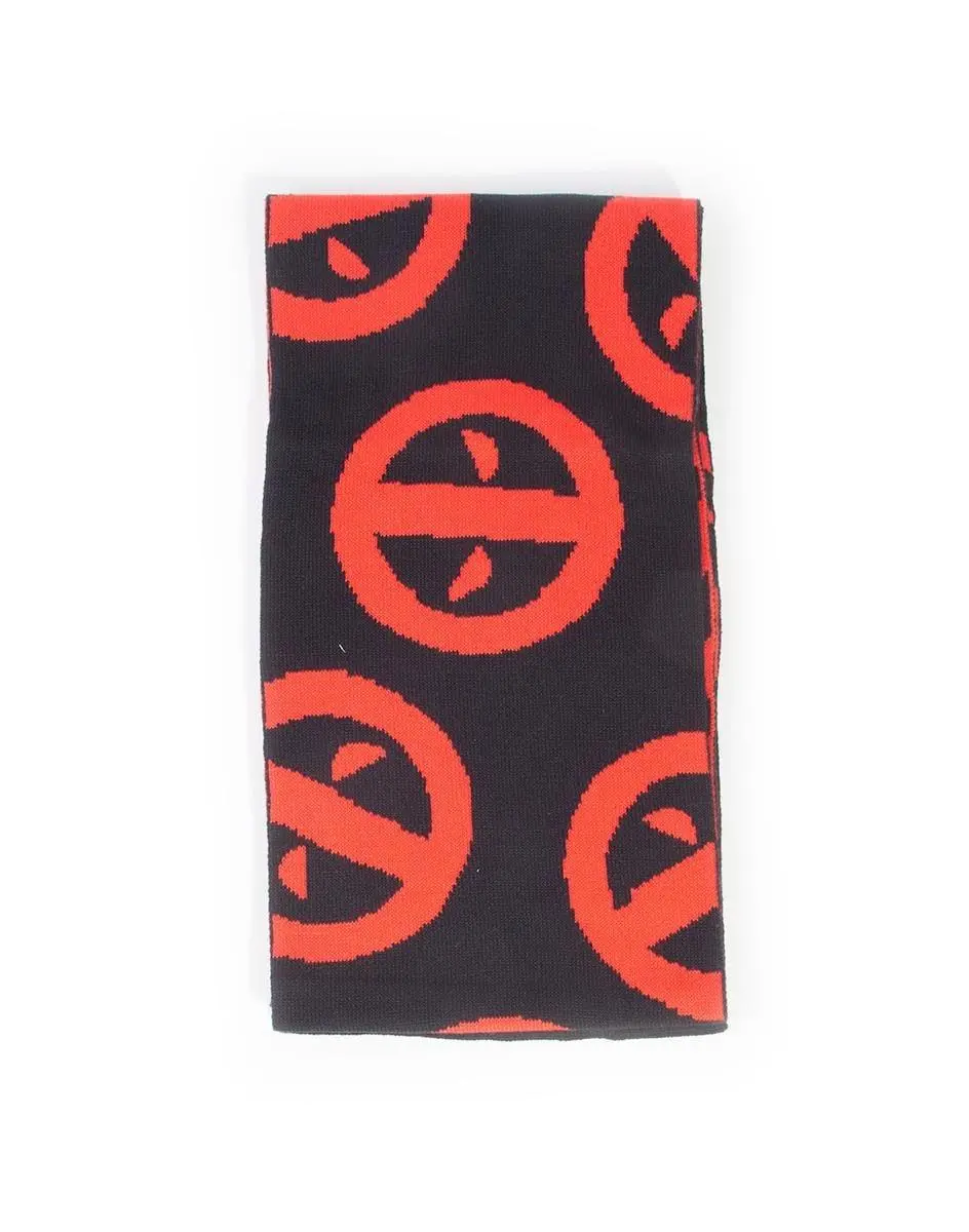 Set fular și căciulă DIFUZED Deadpool, Symbol, Negru/Roșu - image 2