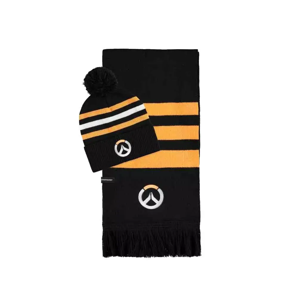 Set fular și căciulă DIFUZED Overwatch, Negru