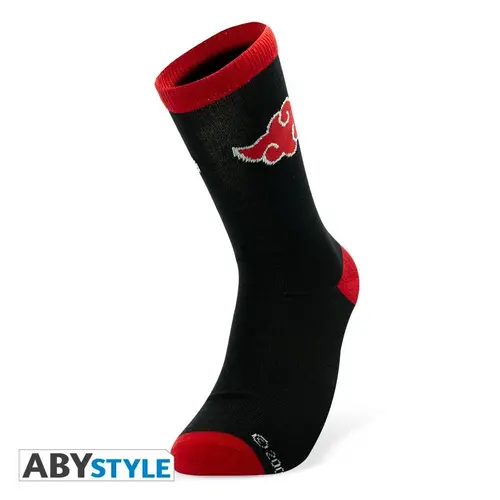 Чорапи ABYSTYLE NARUTO SHIPPUDEN Socks Akatsuki, Черен/Червен - image 1