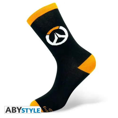 Чорапи ABYSTYLE OVERWATCH Socks Logo, Черен/Оранжев - image 3