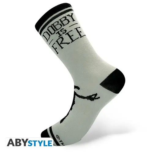 Чорапи ABYSTYLE HARRY POTTER Black & Grey Dobby - image 2