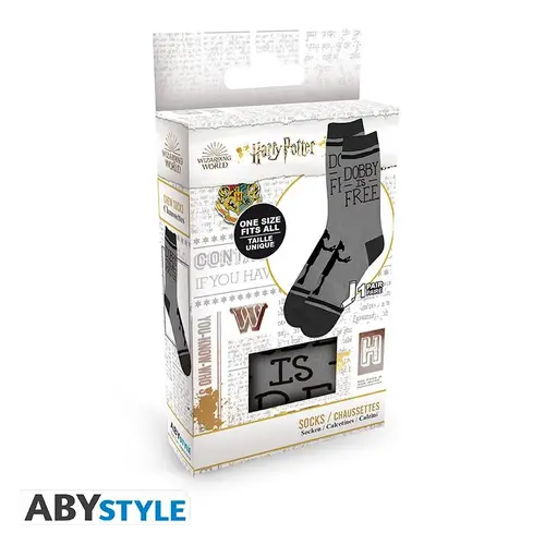 Чорапи ABYSTYLE HARRY POTTER Black & Grey Dobby - image 4