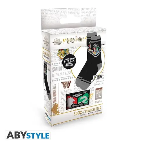 Чорапи ABYSTYLE HARRY POTTER Black & Grey Hogwarts - image 4