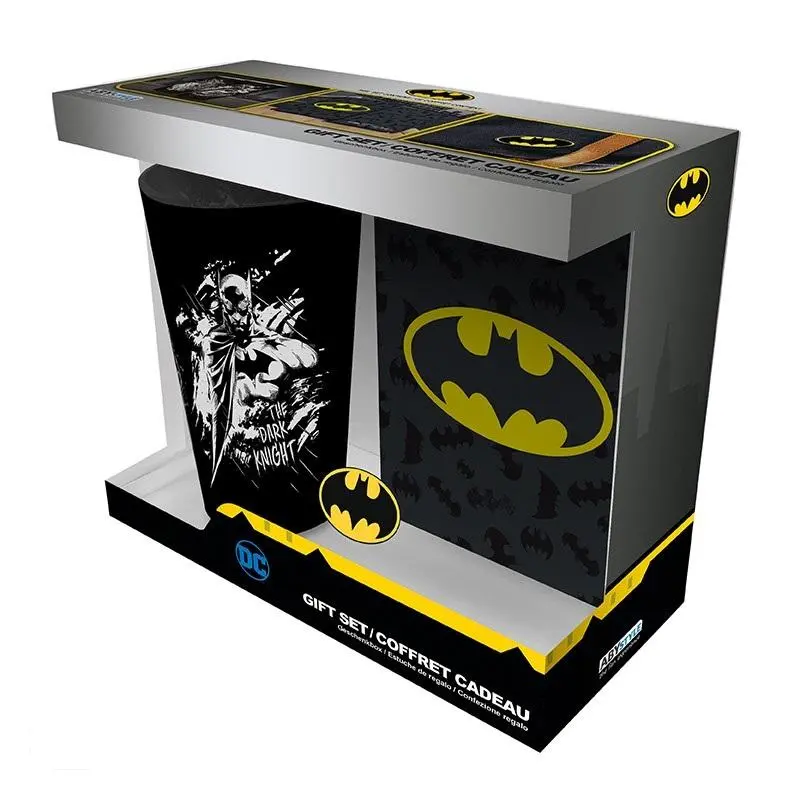 Σετ ABYSTYLE DC COMICS - Πακέτο ποτήρι XXL + Καρφίτσα + Σημειωματάριο τσέπης "Batman"
