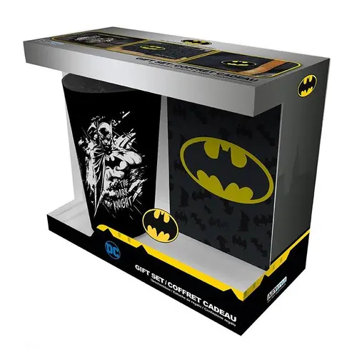 Σετ ABYSTYLE DC COMICS - Πακέτο ποτήρι XXL + Καρφίτσα + Σημειωματάριο τσέπης "Batman" - 1