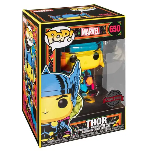 Фигурка Funko POP! Marvel: Black Light - Thor (Special Edition) #650 - image 1
