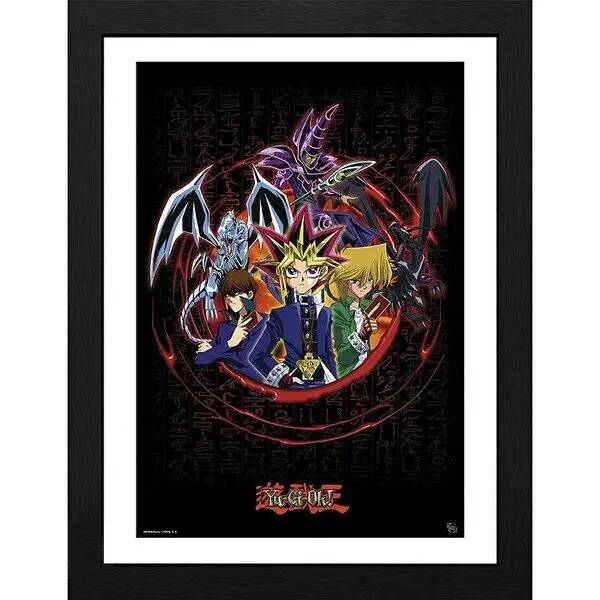 GBEYE YU-GI-OH! - Poster înrămat "Joey Yugi Kaiba" (30x40)