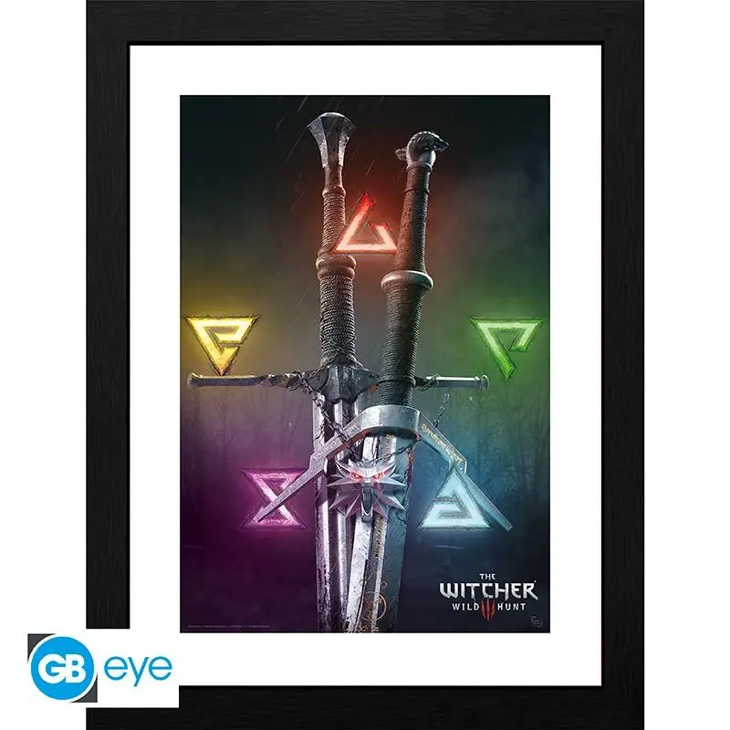 GBEYE THE WITCHER - Framed print "Signs & Swords" (30x40) - image 1