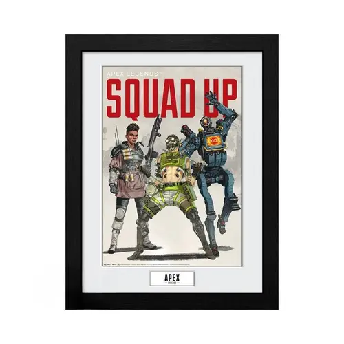 GBEYE APEX LEGENDS - Κορνιζαρισμένη εκτύπωση "Squad Up" (30x40) - 1