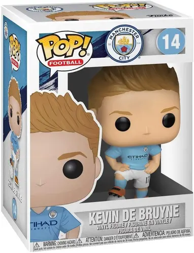 Фигурка Funko Pop Football, Manchester City, Kevin De Bruyne, #14 - image 2