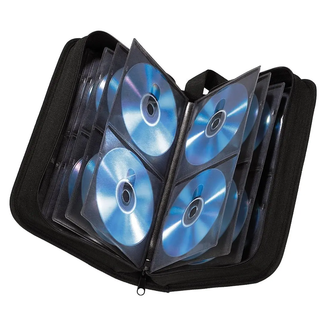 Clasor pentru 104 CD/DVD/Blu-ray HAMA, Negru - image 1
