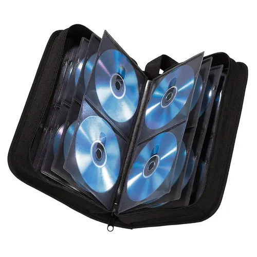 Clasor pentru 104 CD/DVD/Blu-ray HAMA, Negru - 2