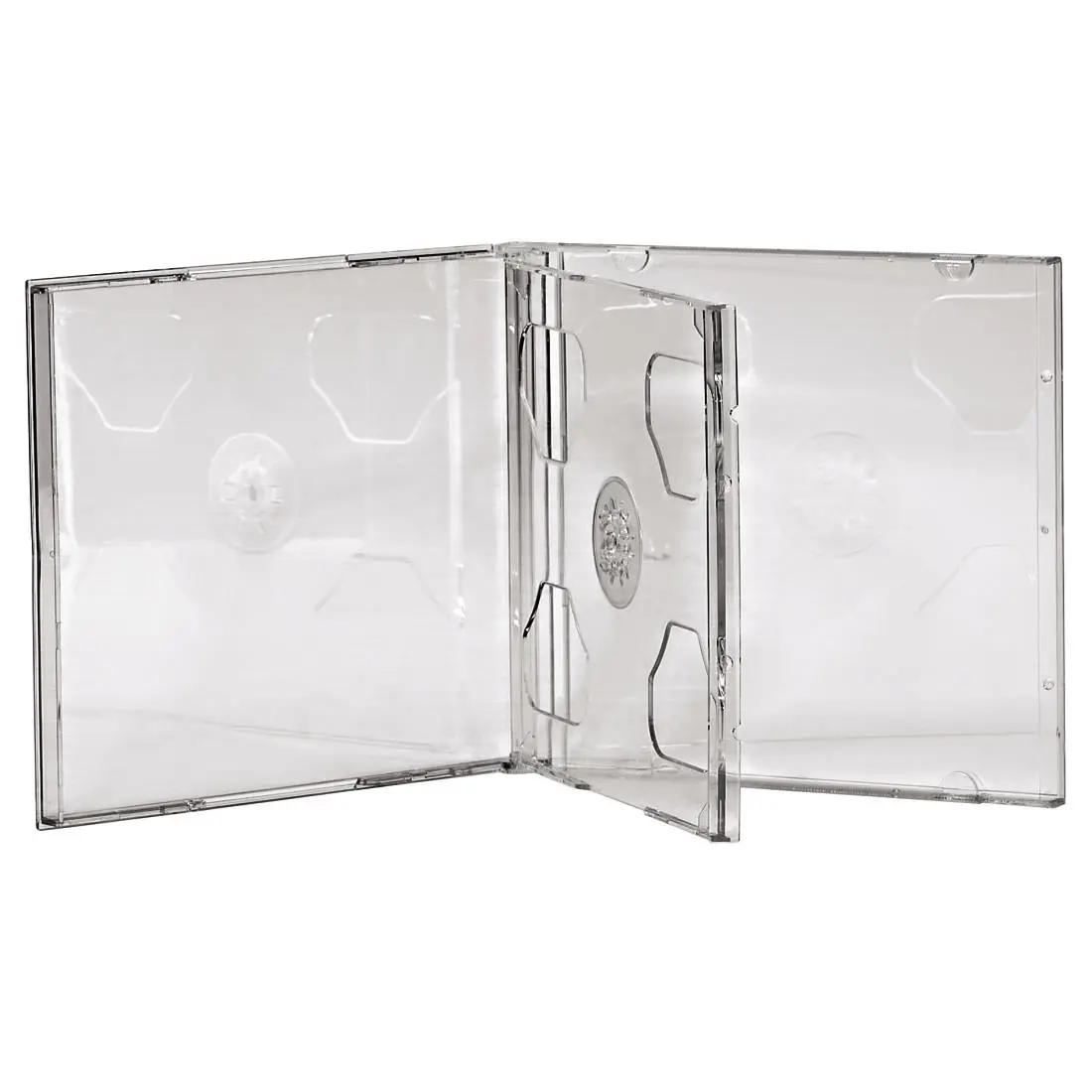 Θήκη για CD/DVD HAMA Double Jewel Case, διαφανής, 5 τεμ. στη συσκευασία - image 1