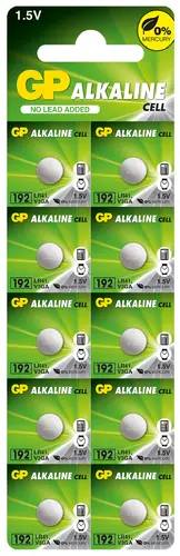 Baterie alcalină buton GP BATTERIES GP192, LR-41, 1.55V, AG3 - 1