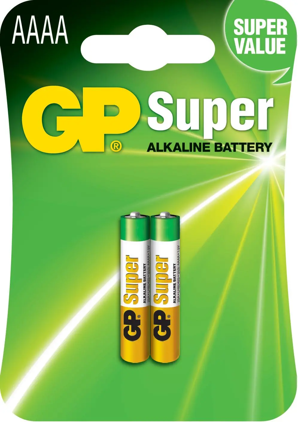 Baterie alcalină GP 1.5V AAAA LR61- 2 buc. în ambalaj GP