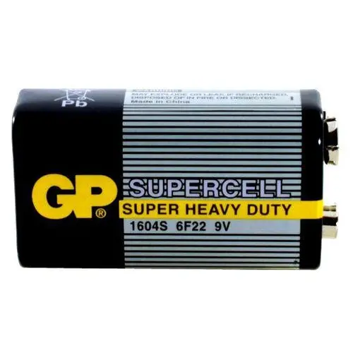 Baterie zinc-carbon GP 6F22 /9V/ Supercell 1604E 1 buc. shrink - 1