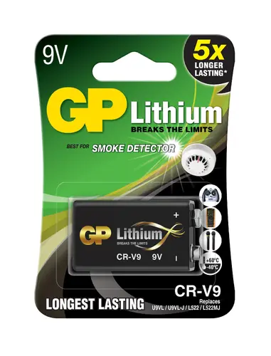 Μπαταρία λιθίου GP CRV9 9V 1τεμ. blister /για ανιχνευτές καπνού - 1