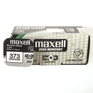 Бутонна батерия сребърна MAXELL SR-916 SW /373/1.55V - image 1
