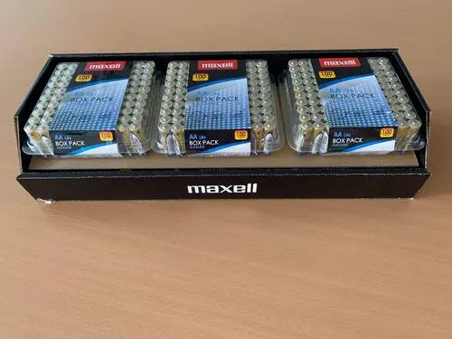 Αλκαλικές μπαταρίες MAXELL LR6 AA 10x10 τεμ / 100 τεμ. σε κουτί PVC - 4