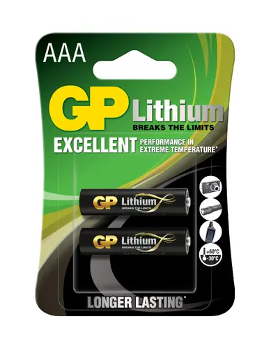 Baterie cu litiu GP CR03 AAA 1,5V 2 buc. în blister - 1