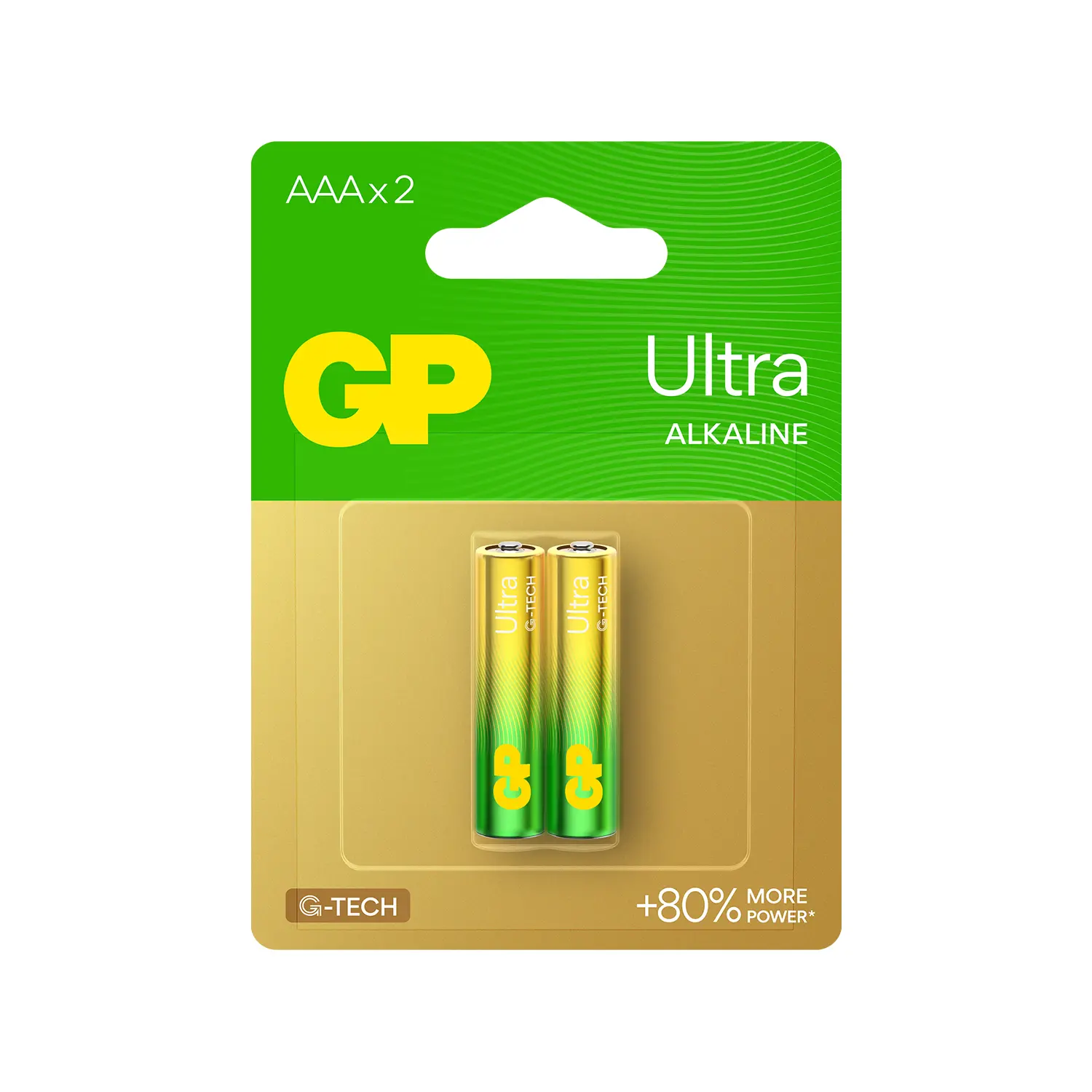 Алкална батерия GP ULTRA LR03 AAA /2 бр. в опаковка/ блистер 1.5V GP,GP24AU